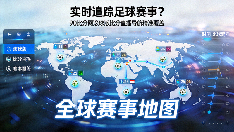 实时追踪足球赛事？90比分网滚球版比分直播导航精准覆盖 - 全球赛事地图